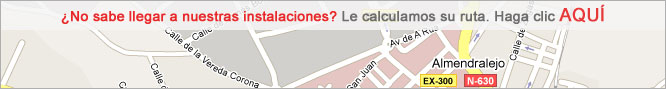 C�mo llegar a nuestras instalaciones en Almendralejo