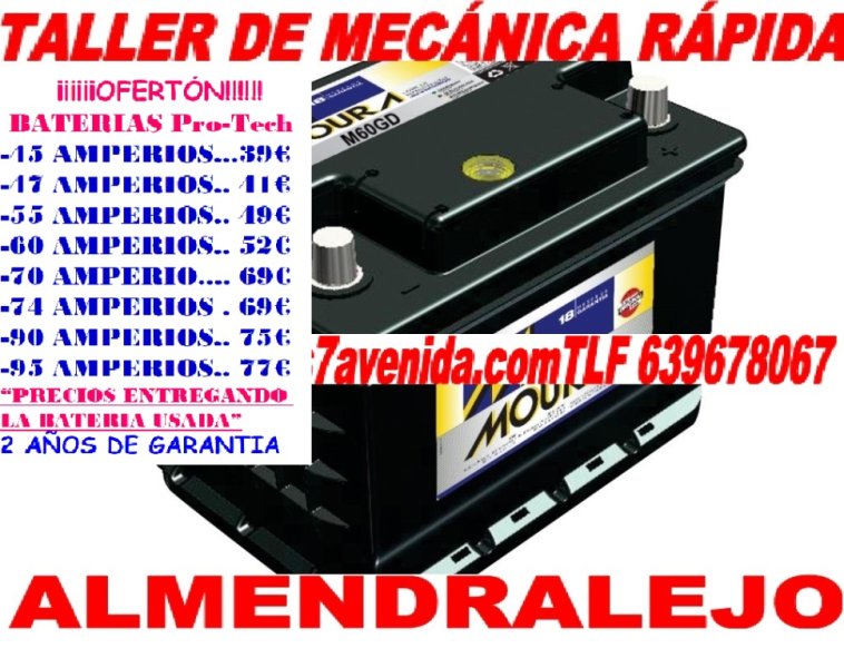 A BATERIA DE COCHE Y FURGONETA MUCHA VARIEDAD BATERíAS DE COCHE