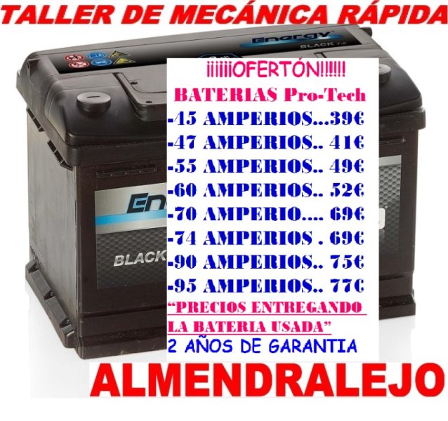 A BATERIA DE COCHE Y FURGONETA MUCHA VARIEDAD BATERíAS DE COCHE