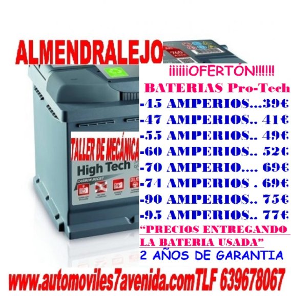 A BATERIA DE COCHE Y FURGONETA MUCHA VARIEDAD BATERíAS DE COCHE