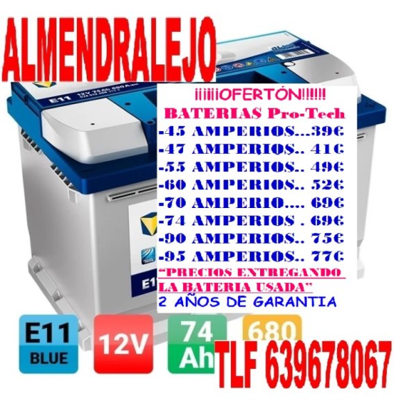 A BATERIA DE COCHE Y FURGONETA MUCHA VARIEDAD BATERíAS DE COCHE