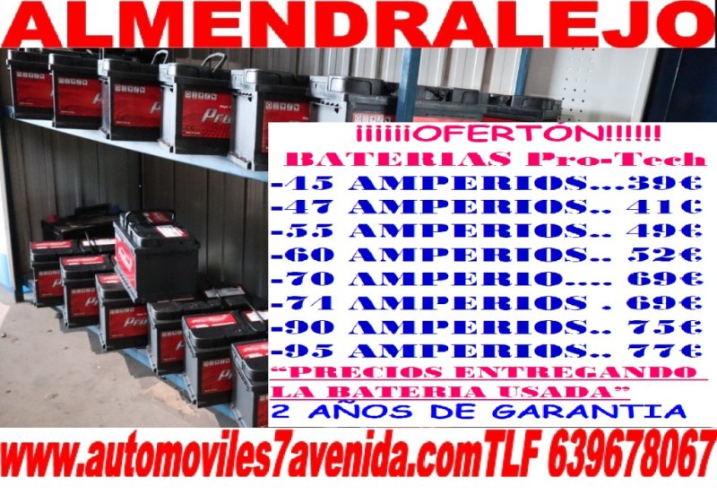 A BATERIA DE COCHE Y FURGONETA MUCHA VARIEDAD BATERíAS DE COCHE