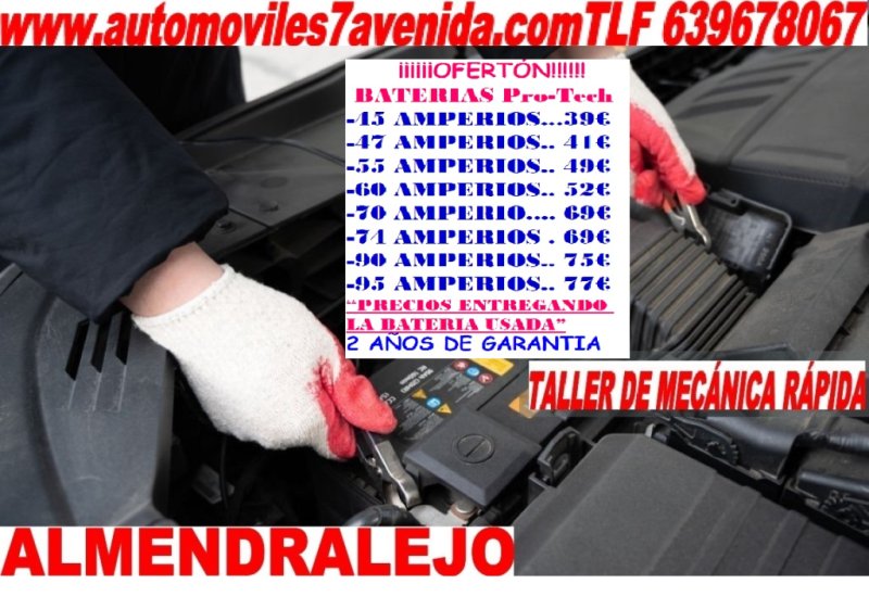 A BATERIA DE COCHE Y FURGONETA MUCHA VARIEDAD BATERíAS DE COCHE