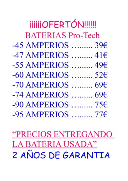 A BATERIA DE COCHE Y FURGONETA MUCHA VARIEDAD BATERíAS DE COCHE