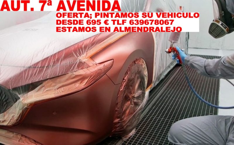 A PINTAMOS SU VEHICULO MUCHA VARIEDAD PINTAMOS SU COCHE DESDE 695 €