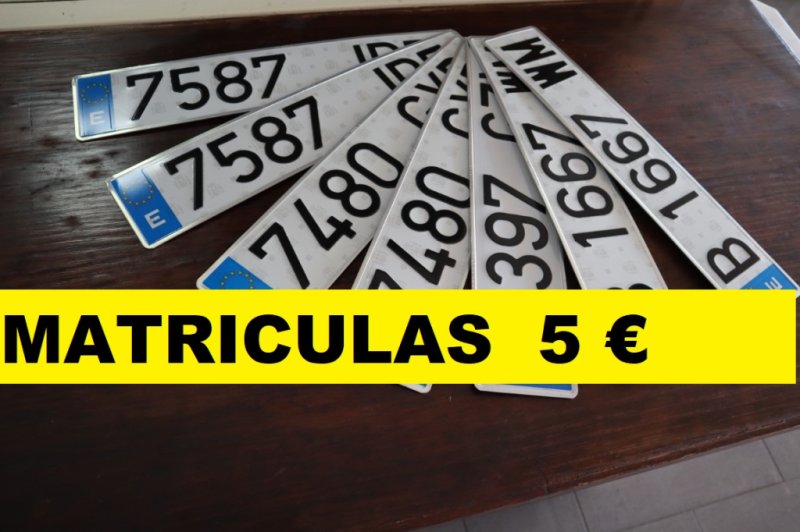 A PRECIOS ANTICRISIS MATRICULAS EN ALMENDRALEJO TURISMOS, FURGONETAS Y REMOLQUES  PARA TODOS LOS VEHICULOS